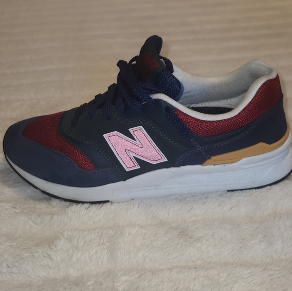 New Balance 997D Blue/Burgundy/Gold CM997HVQ - Picture 5 of 12